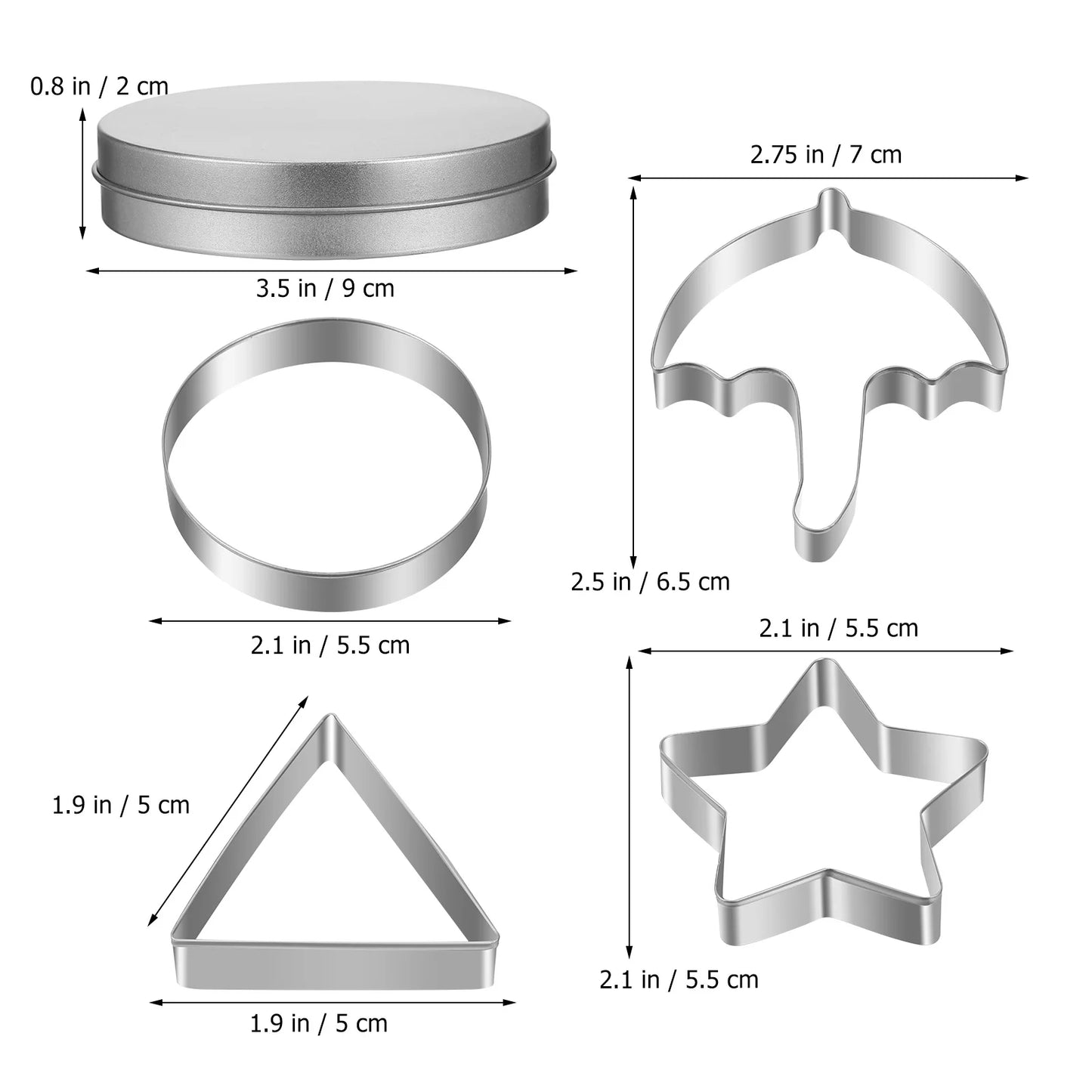 Set Formine Biscotti e Caramelle Dalgona – Kit Completo in Acciaio Inox